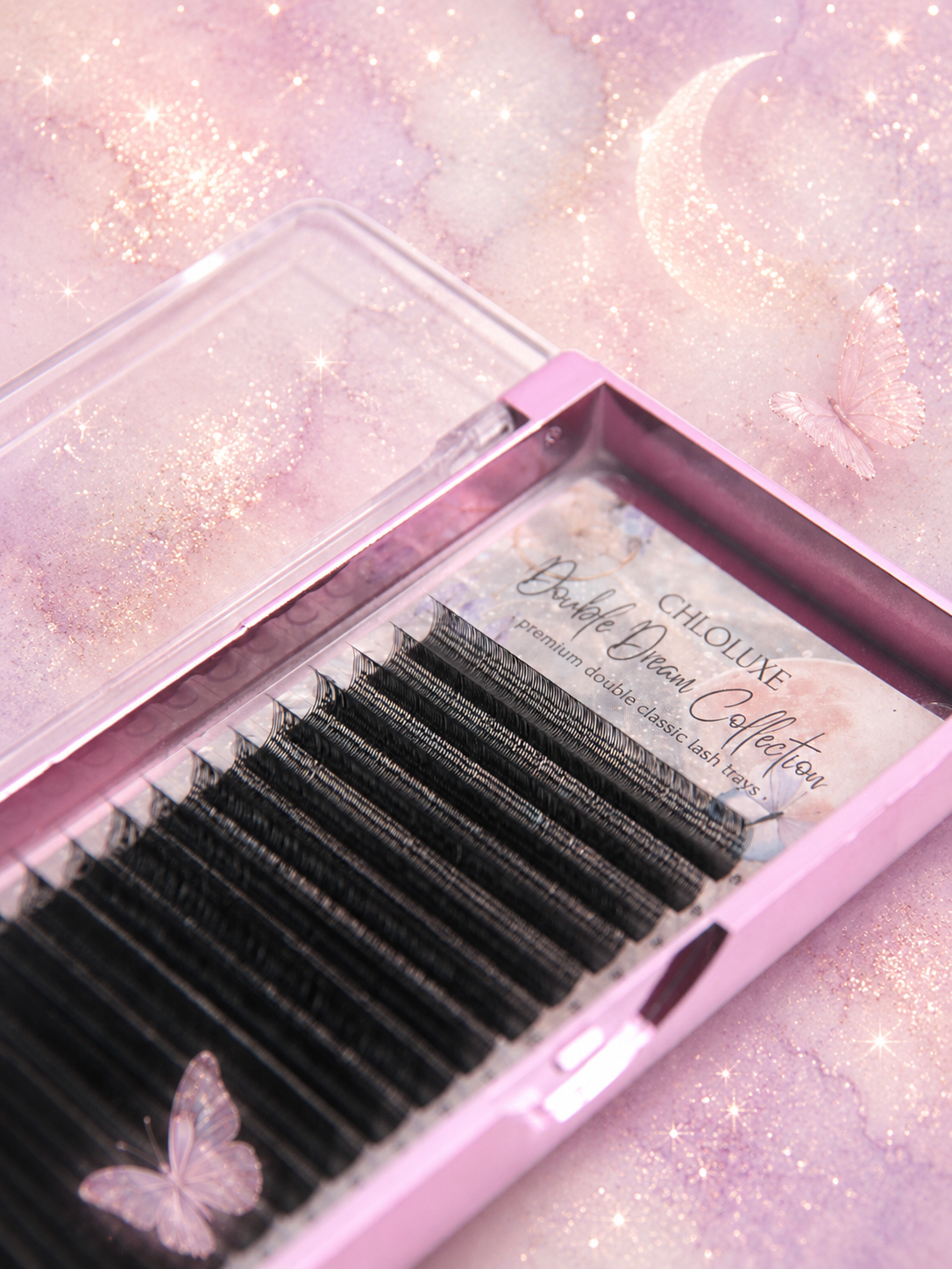 Double Dream Lash Trays (Double Classic YY Mixed Lengths) CC Curl